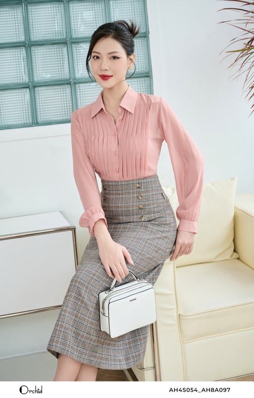 AH8A097 - Juyp twill silk kẻ