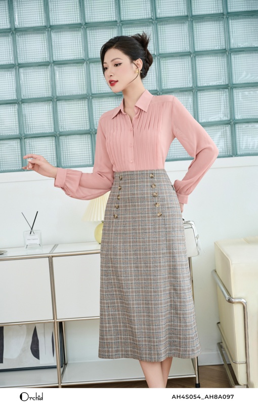 AH8A097 - Juyp twill silk kẻ