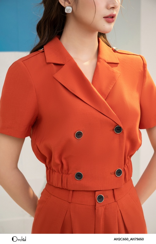 AH2C650 - Áo twill silk
