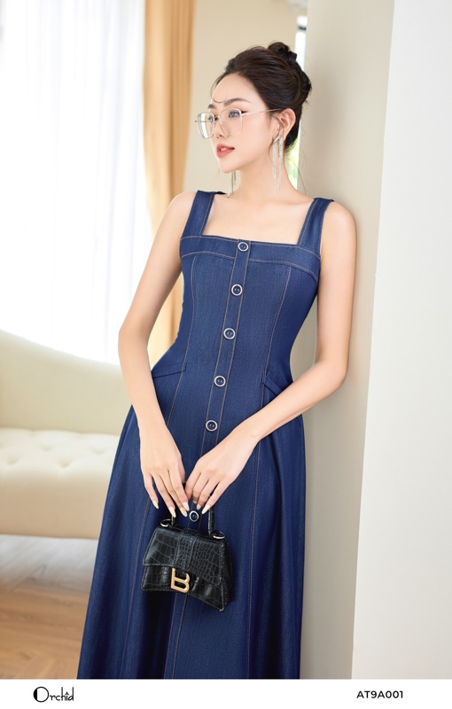 AT9A001 - Đầm denim