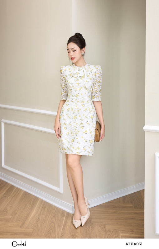 Mua Váy Ren Cao Cấp Bèo Tay Màu Trắng 23V020 Pi Style - L tại Pi Home Of  Beauty Made With Love | Tiki