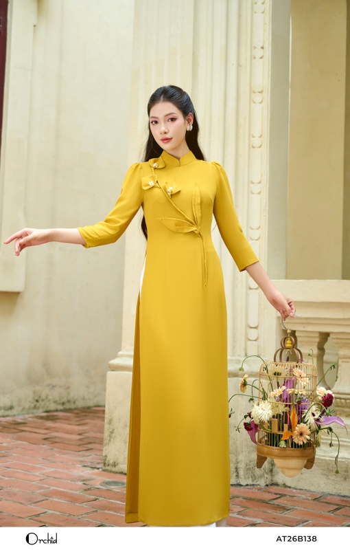 AT26B138 - Bộ áo dài chiffon