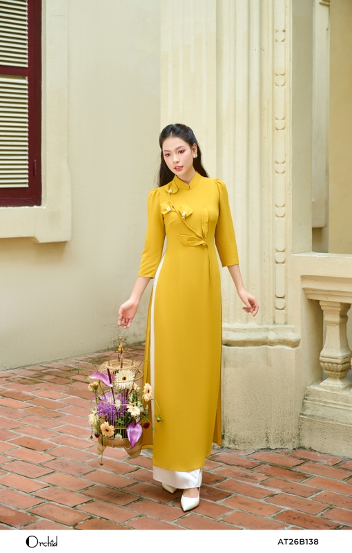 AT26B138 - Bộ áo dài chiffon