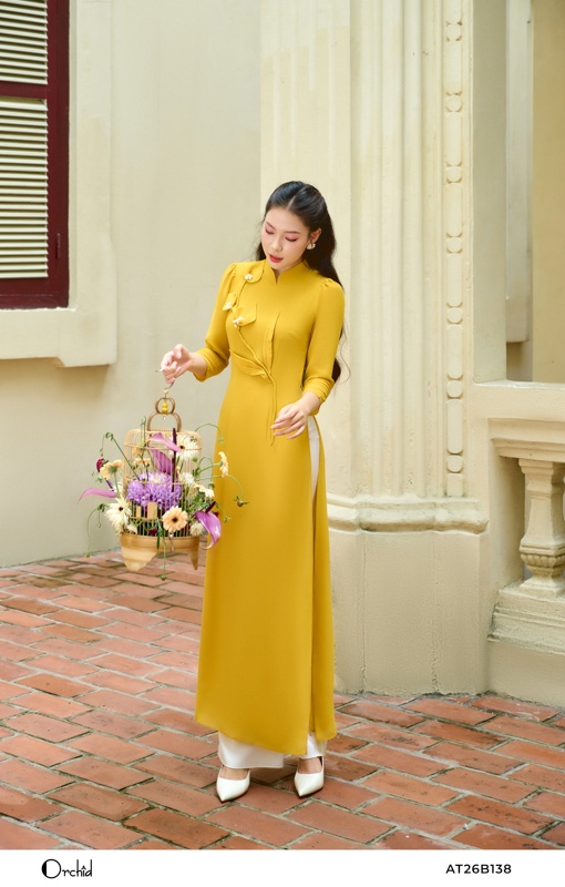 AT26B138 - Bộ áo dài chiffon