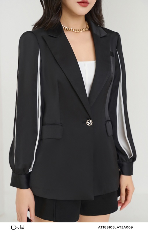 AT18S108 - Áo blazer lụa hàn châu