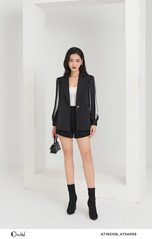 AT18S108 - Áo blazer lụa hàn châu