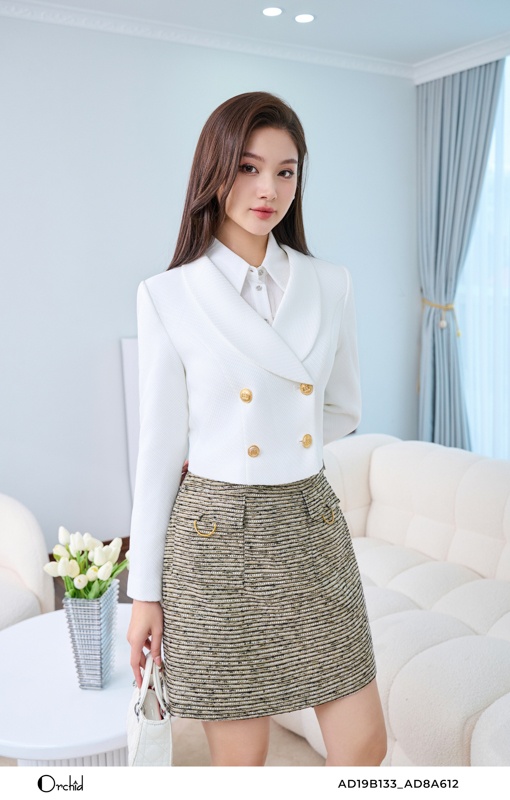 AD8A612- Juyp tweed đan sợi