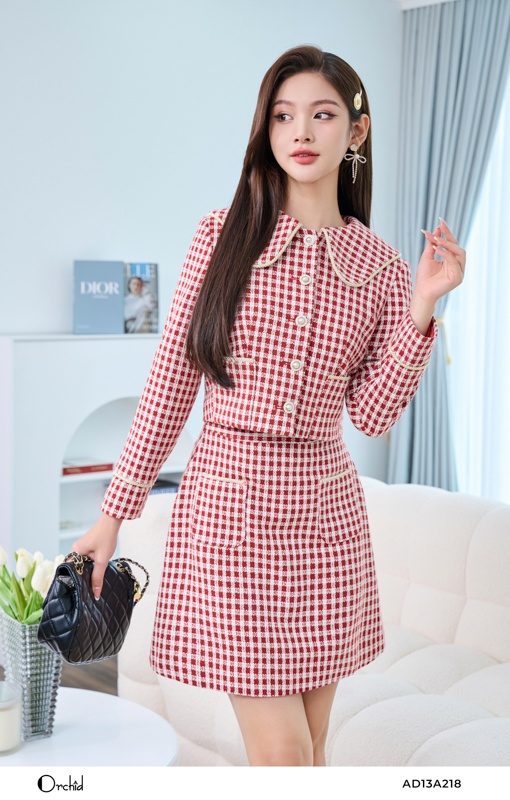 AD13A218- Bộ dạ tweed