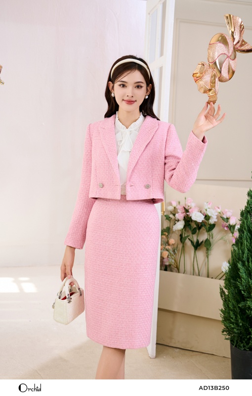 AD13B250- Bộ dạ tweed