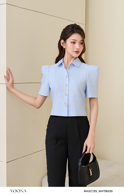BH2C463- Áo thô họa tiết nhí