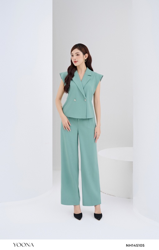 BHN10B414- Đầm thô kẻ caro