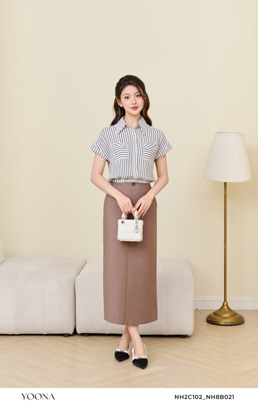 BH2C463- Áo thô họa tiết nhí