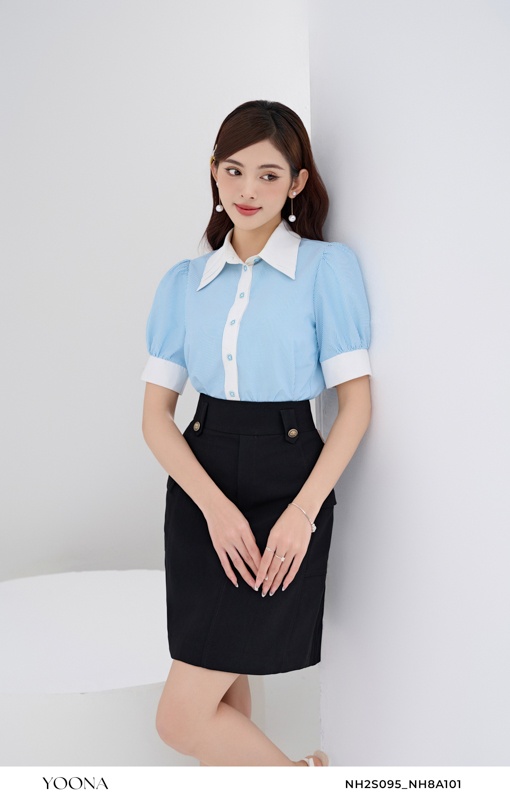 BHN1B304- Áo cotton họa tiết