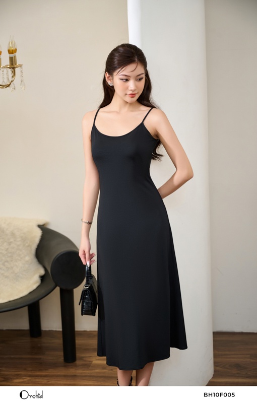 BH10F005 - Đầm 2 chi tiết lưới, cotton