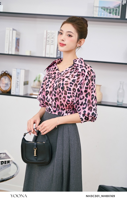 BHB9X654- Đầm tơ nhăn
