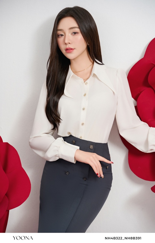 BH10B080- Đầm crepe hàn