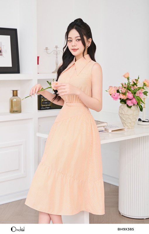 BH9X385- Đầm thô