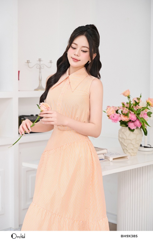 BH9X385- Đầm thô