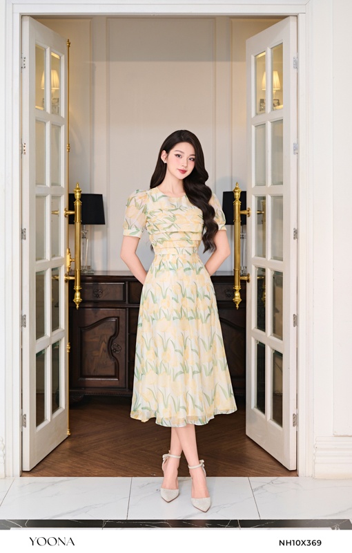 BH10X006 - Đầm twill silk