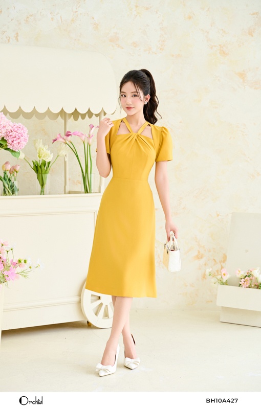 BH10A427- Đầm kate silk