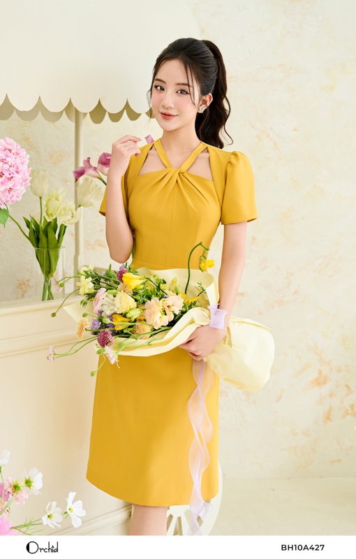 BH10A427- Đầm kate silk