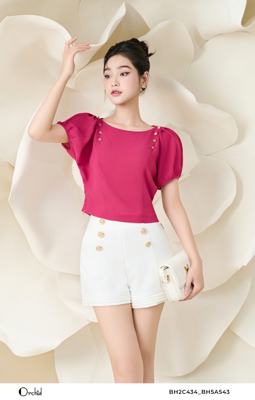 BH2C434- Áo tằm lụa