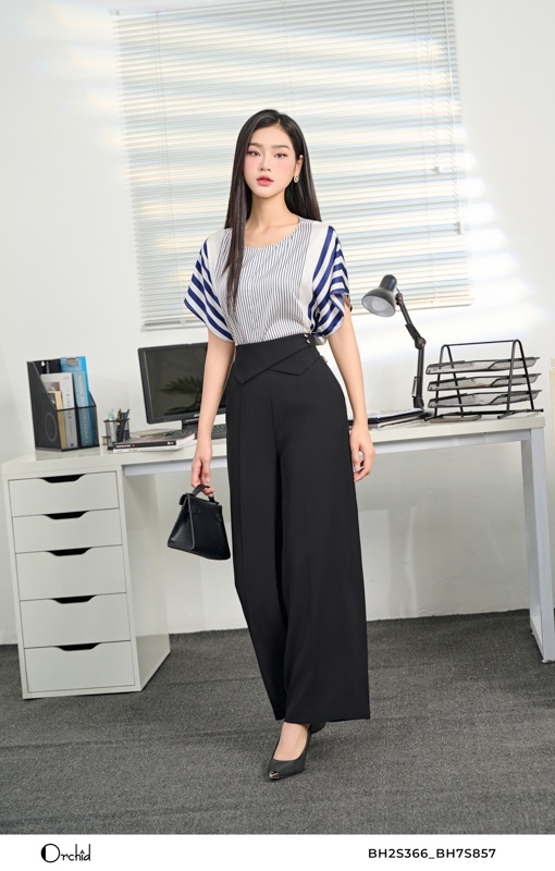 BH7S857- Quần twill silk hàn