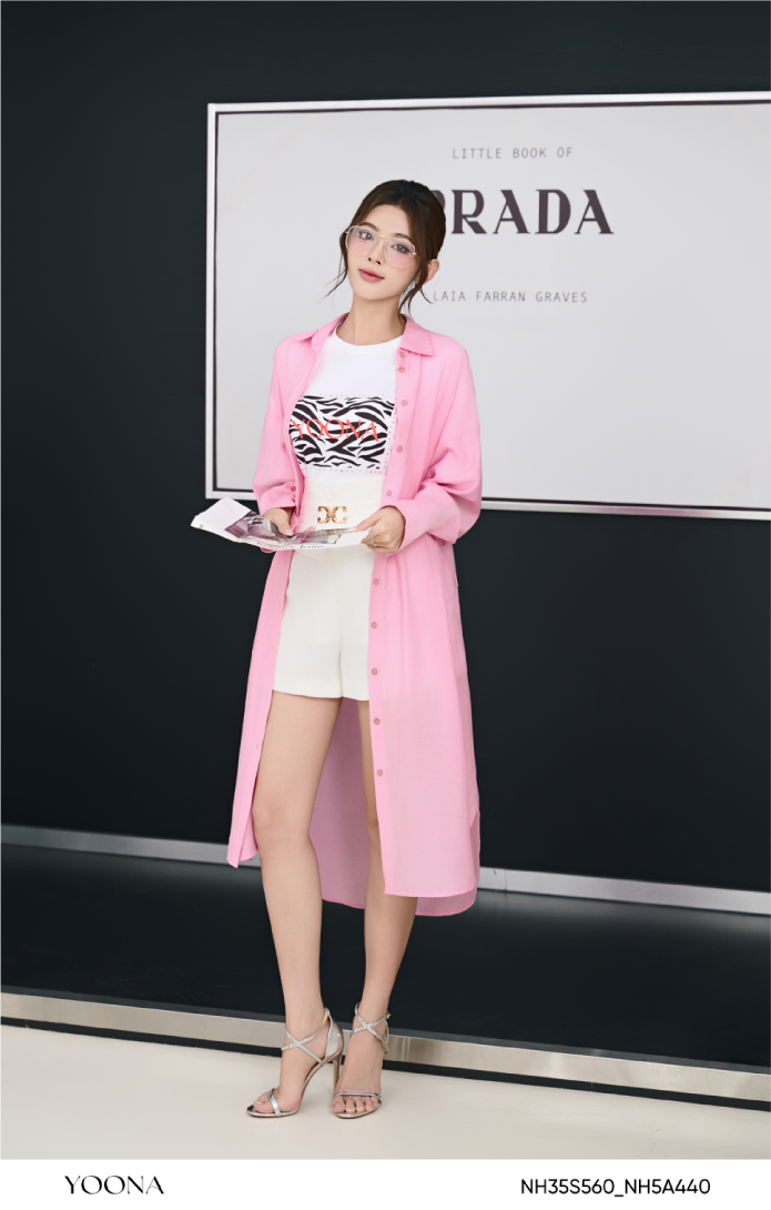 BH3C527- Áo cotton vân nổi