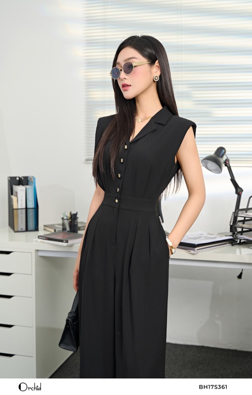 BH17S361- Bộ jumsuit kate silk