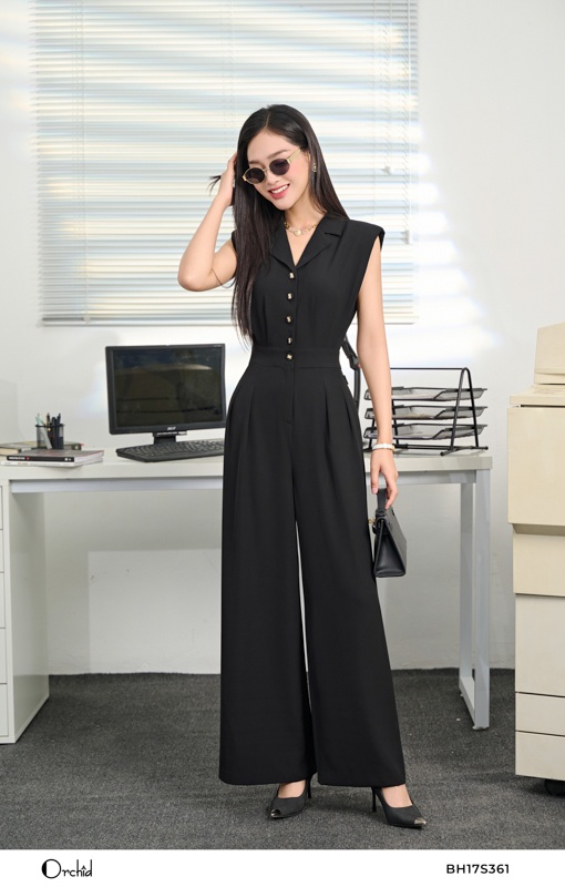 BH17S361- Bộ jumsuit kate silk