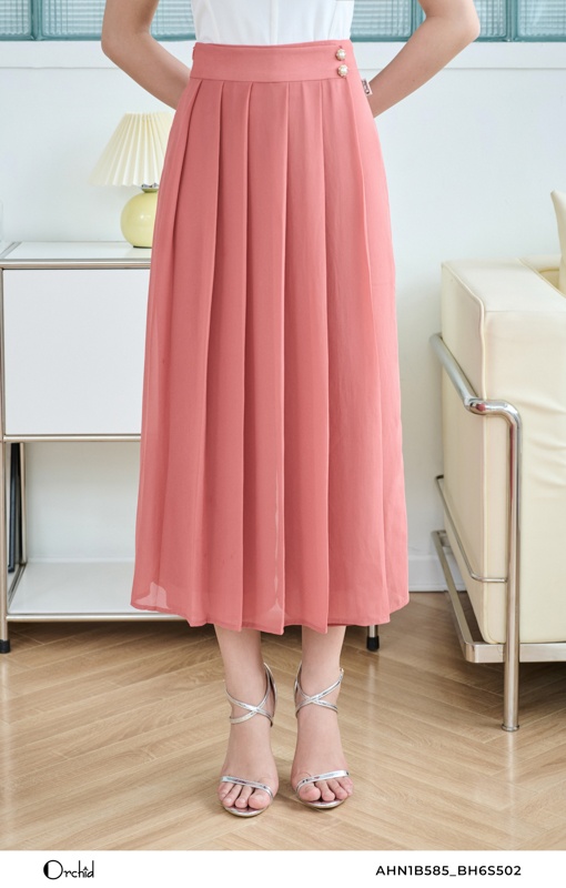 BH6S502 - Quần chiffon dập ly