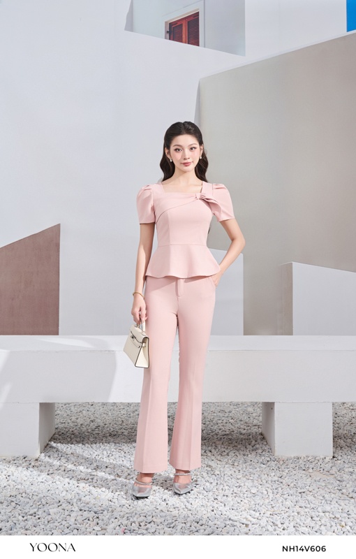 BH2S170- Áo tơ hoa hồng kim tuyến