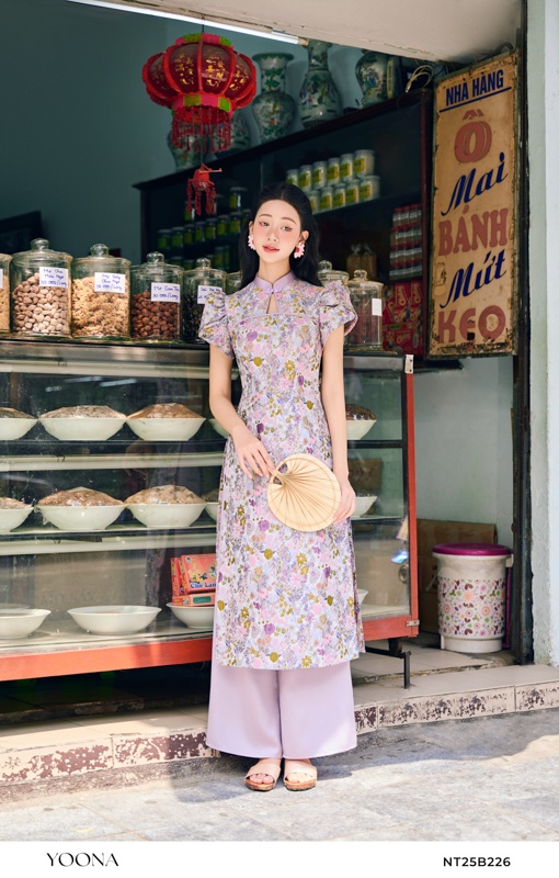BH14V828- Bộ twill silk ghi
