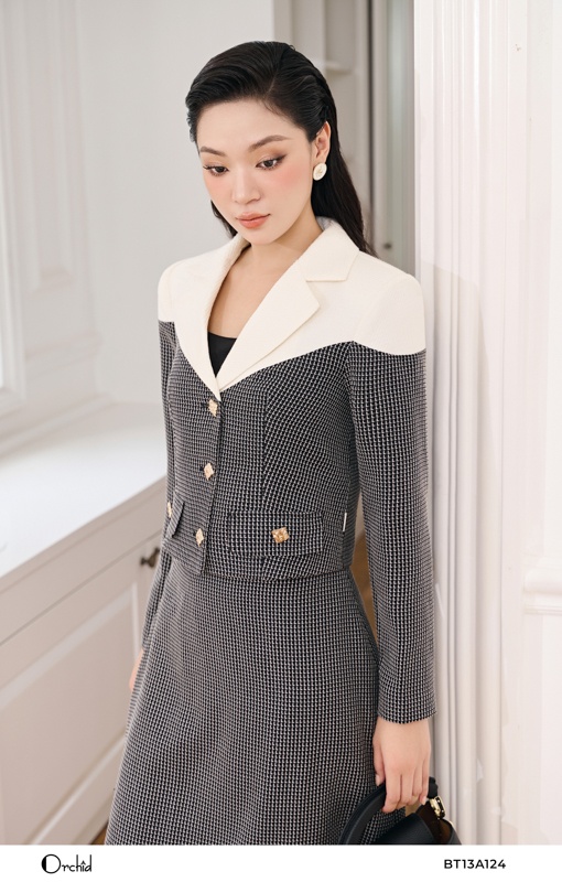 BT13A124 - Sét bộ tweed mỏng