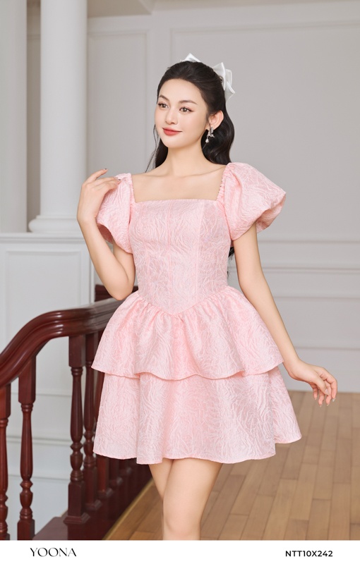 BH14S935- Bộ twill silk xanh