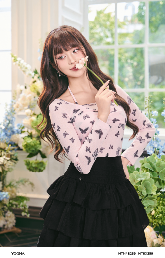 BHM14S971- Sét bộ lụa satin - S - Đen