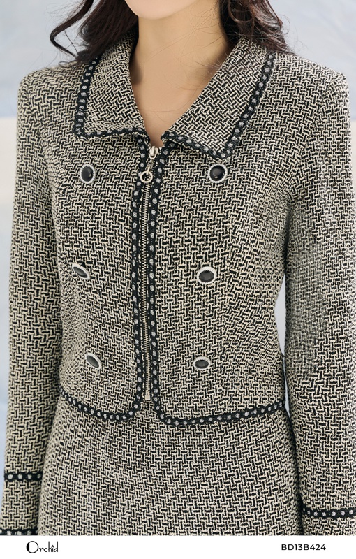 BD13B424 - Sét bộ dạ tweed