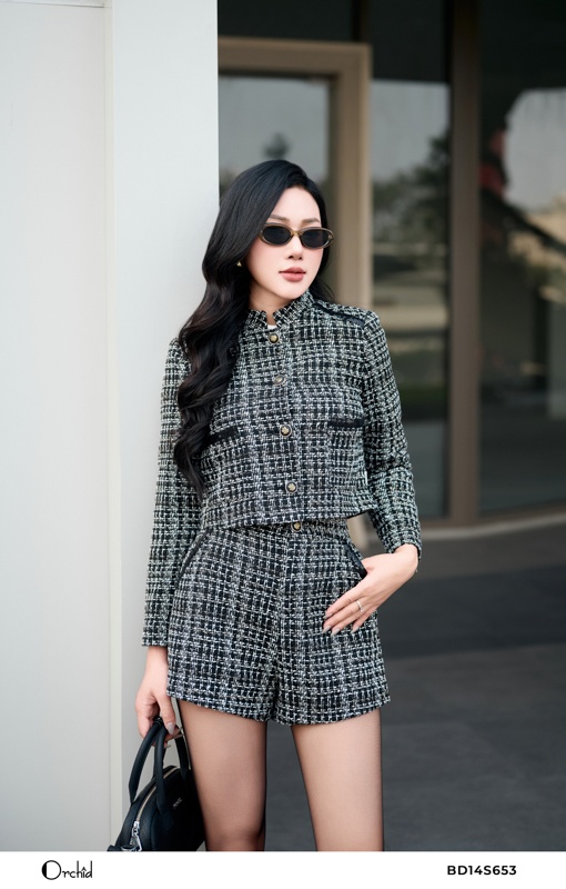 BD14S653 - Sét bộ dạ tweed