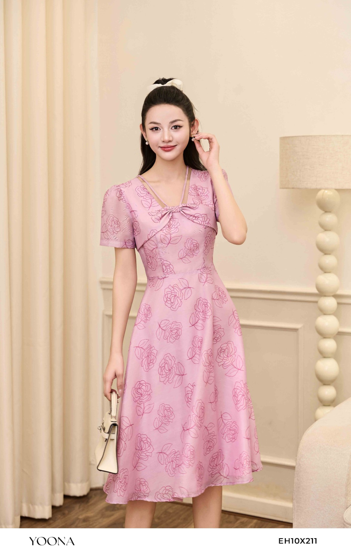 BD12X522 - Đầm len tăm xích