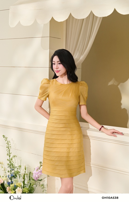 OH10A538 - Đầm tơ ánh