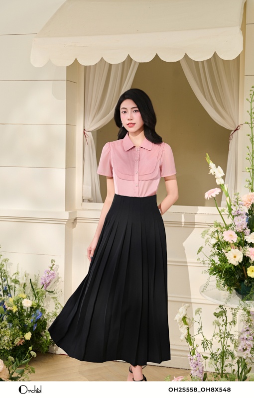 OH2S558 - Áo lụa satin