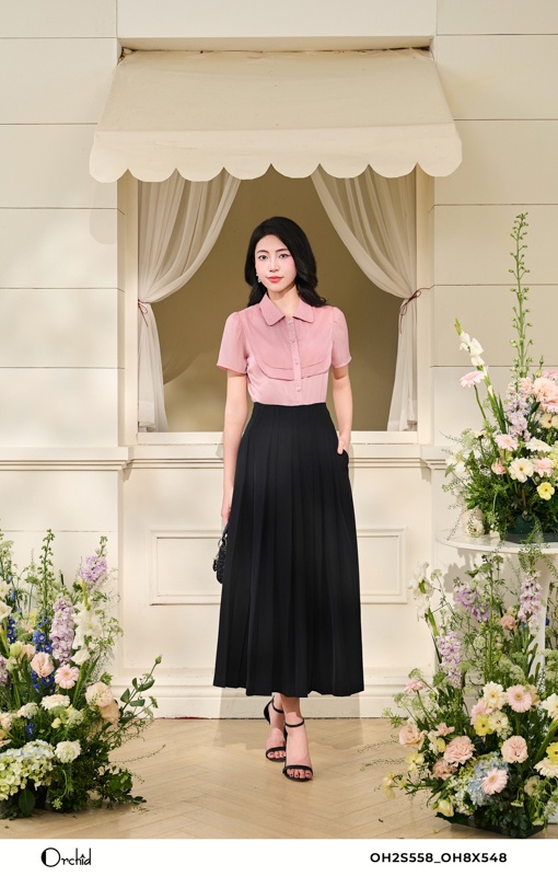 OH2S558 - Áo lụa satin