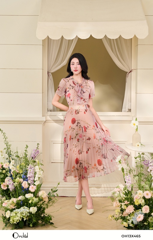 OH13X465 - Sét bộ tơ hoa hồng