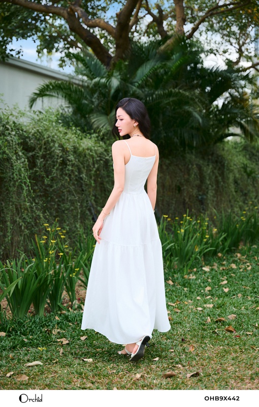 OHB9X442 - Đầm đũi vân sóng nhẹ