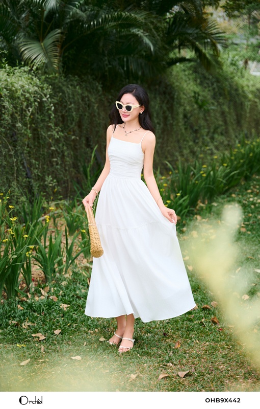 OHB9X442 - Đầm đũi vân sóng nhẹ