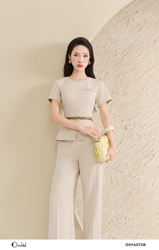 OH14S728 - Sét bộ twill silk gạo