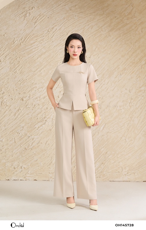 OH14S728 - Sét bộ twill silk gạo