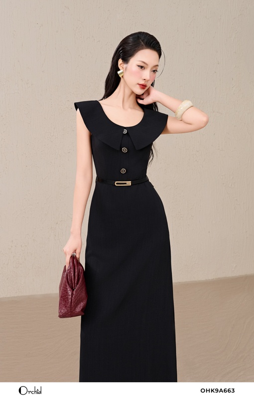 OHK9A663 - Đầm đũi xước