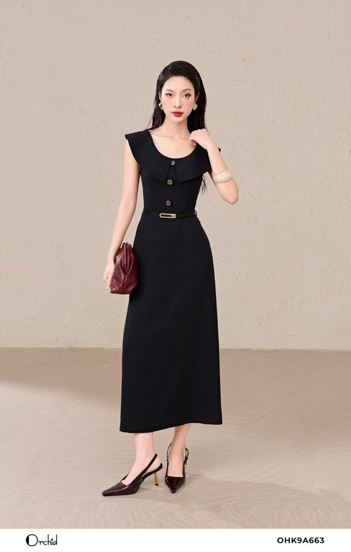 OHK9A663 - Đầm đũi xước