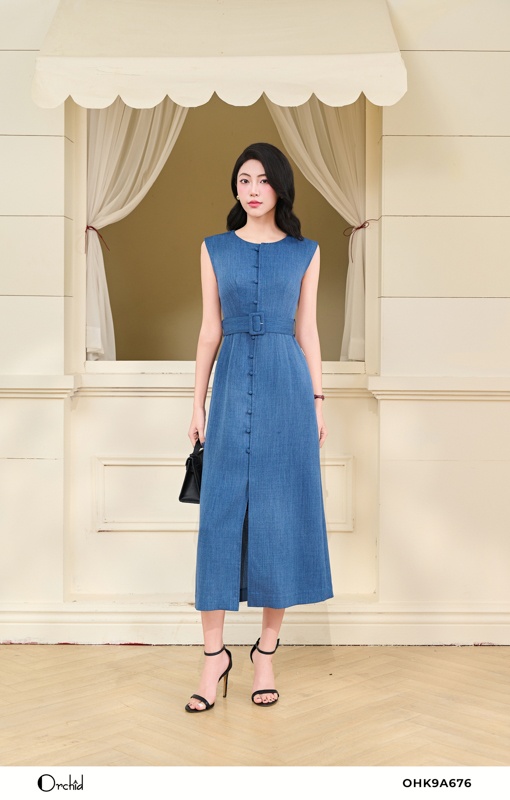 OHK9A676 - Đầm xước hàn